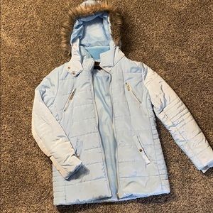 LIGHT BLUE FASHION NOVA PUFFER